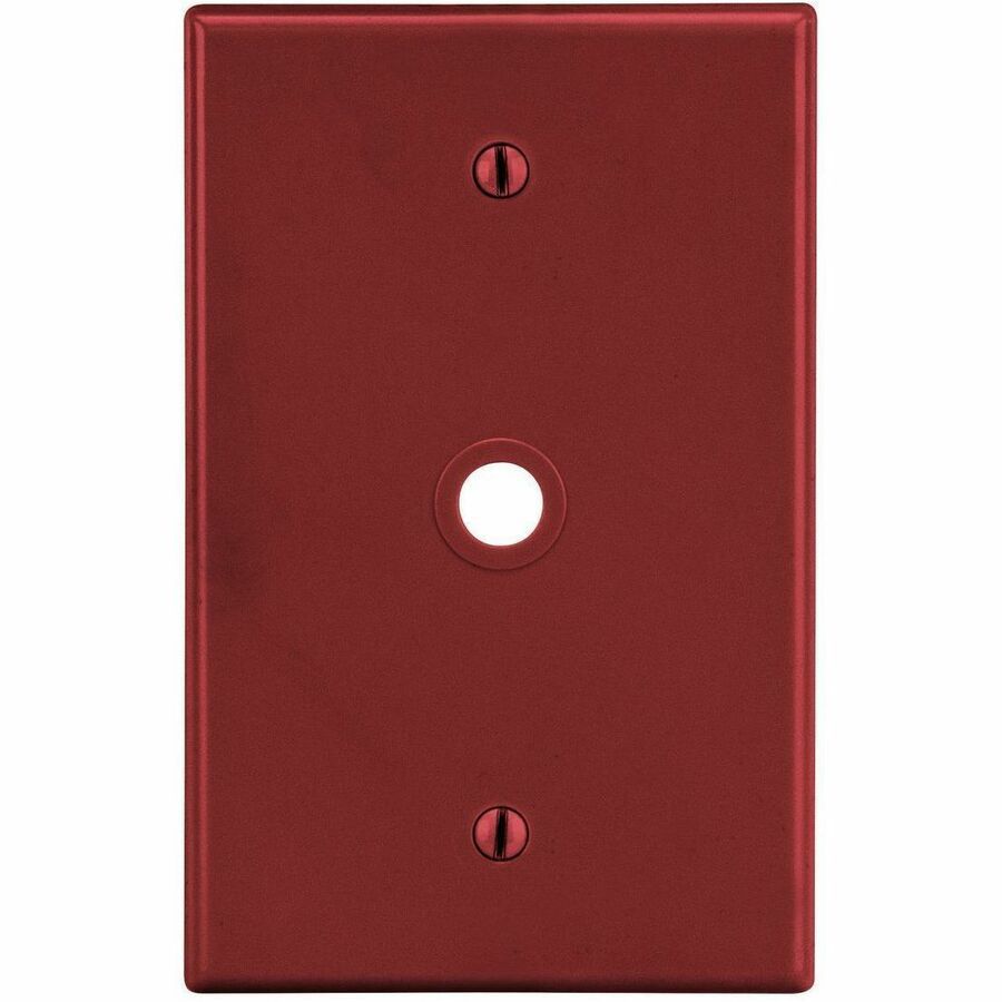 Bryant Wallplate, 1-Gang, .406" Opening, Box Mount, Red