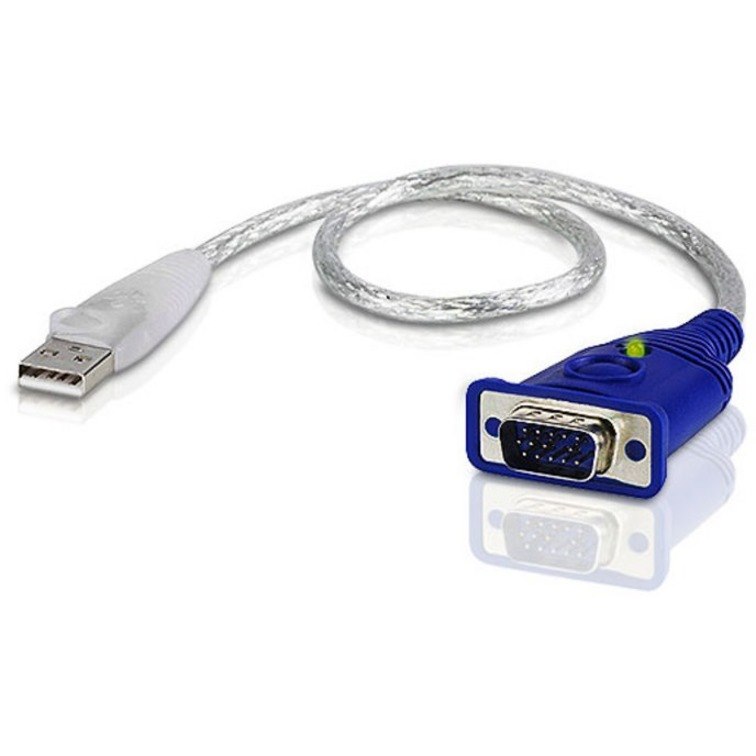 ATEN 35 cm USB/VGA Video Cable for Video Device, Monitor, Computer, KVM Extender - 1