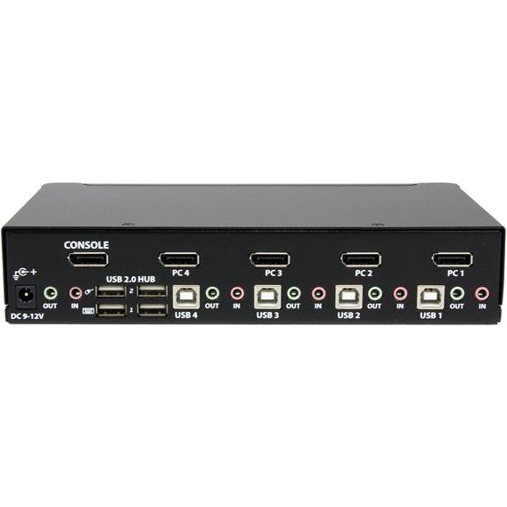 StarTech.com 4 Port USB DisplayPort KVM Switch with Audio