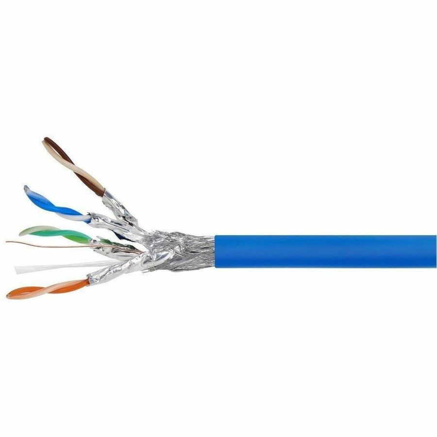 Monoprice Cat8 S/FTP 40G Bulk Cable_250Ft Blue