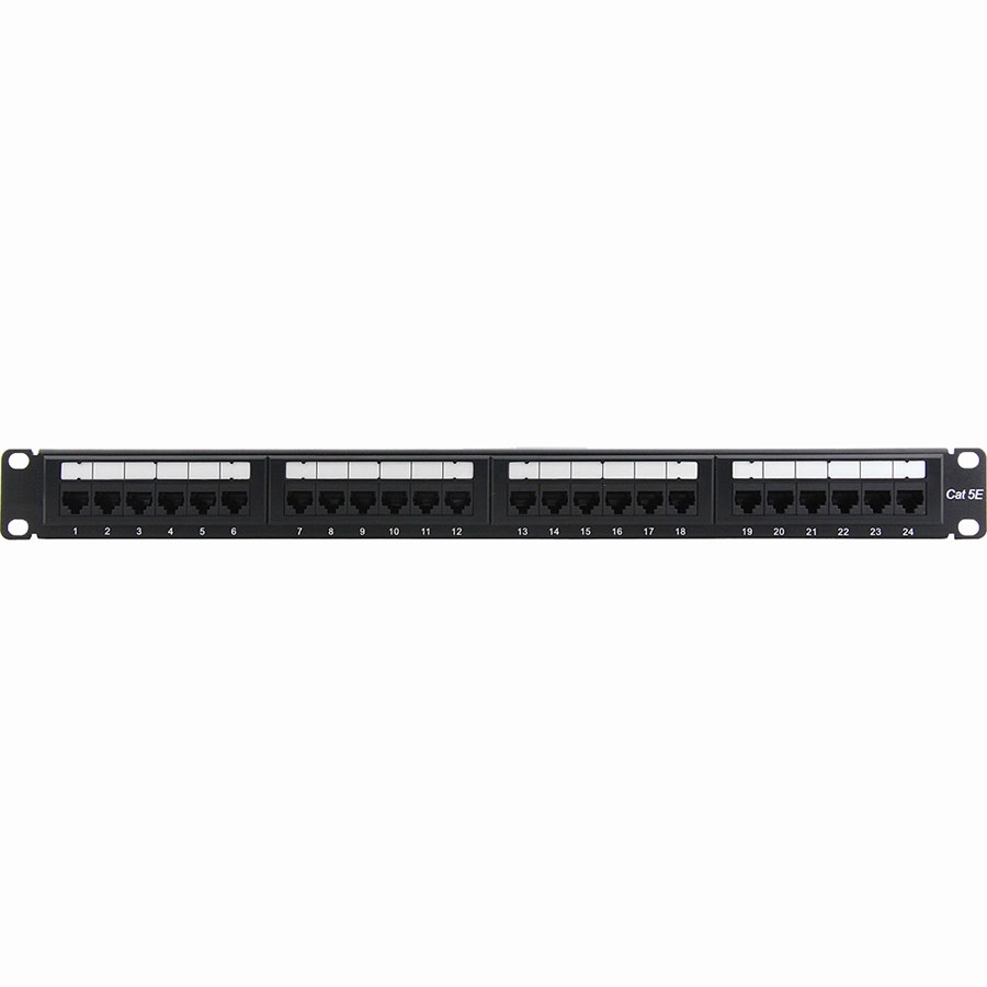 4XEM 24 Port CAT5E Rackmount Patch Panel