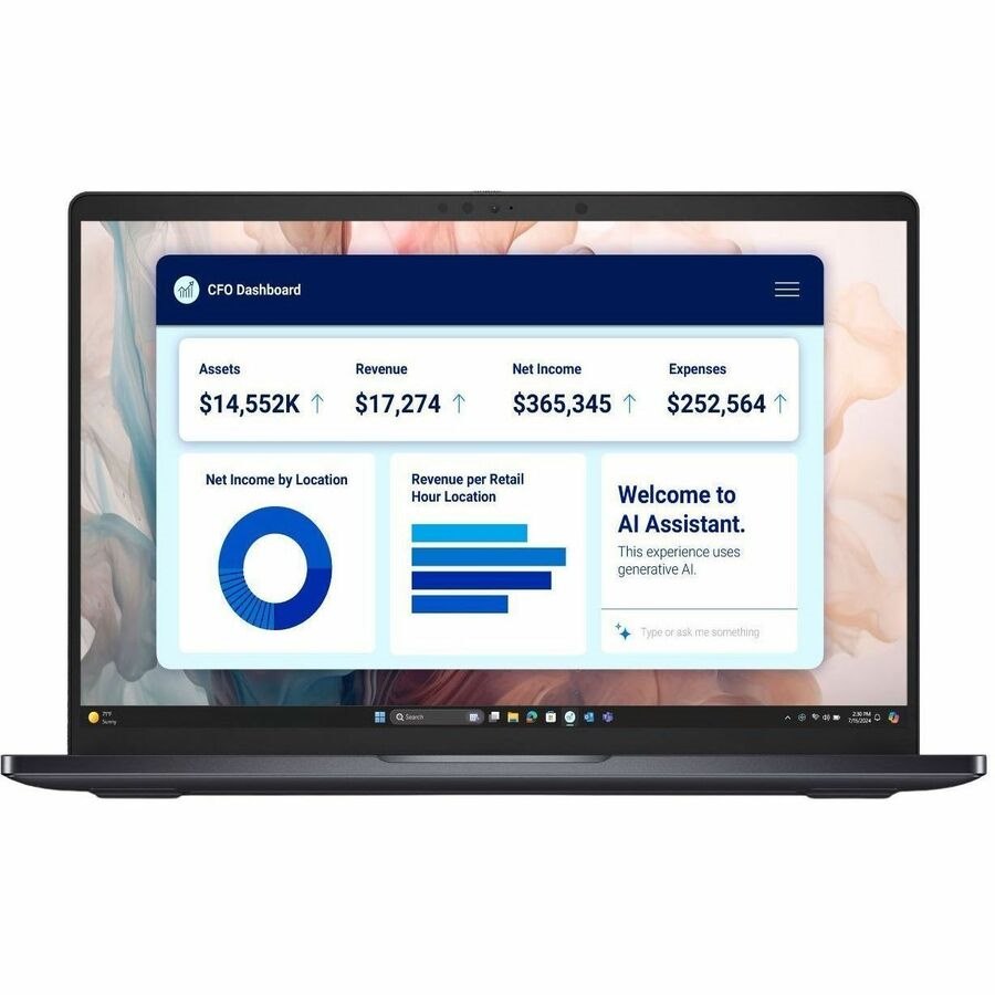 Dell Pro 14 Premium PA14250 35.6 cm (14") Copilot+ PC Notebook - Full HD Plus - Intel Core Ultra 5 236V - vPro Technology - Intel Evo Platform - 16 GB - 512 GB SSD - Magnetite