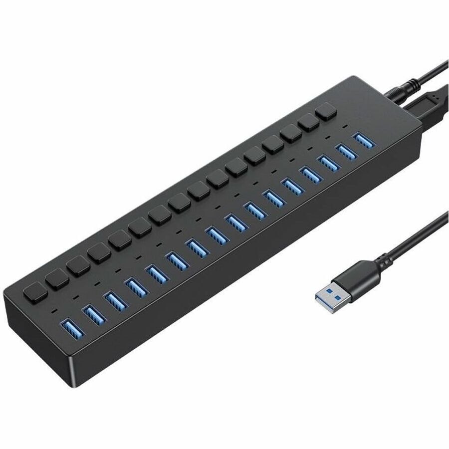 4XEM 16 Port USB 3.0 Power Switch Data Transfer Hub