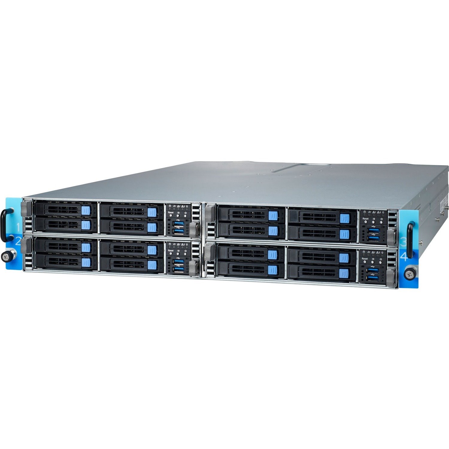 Tyan Transport CX TN73-B8037-X4S Barebone System - 2U Rack-mountable - Socket SP3 - 1 x Processor Support