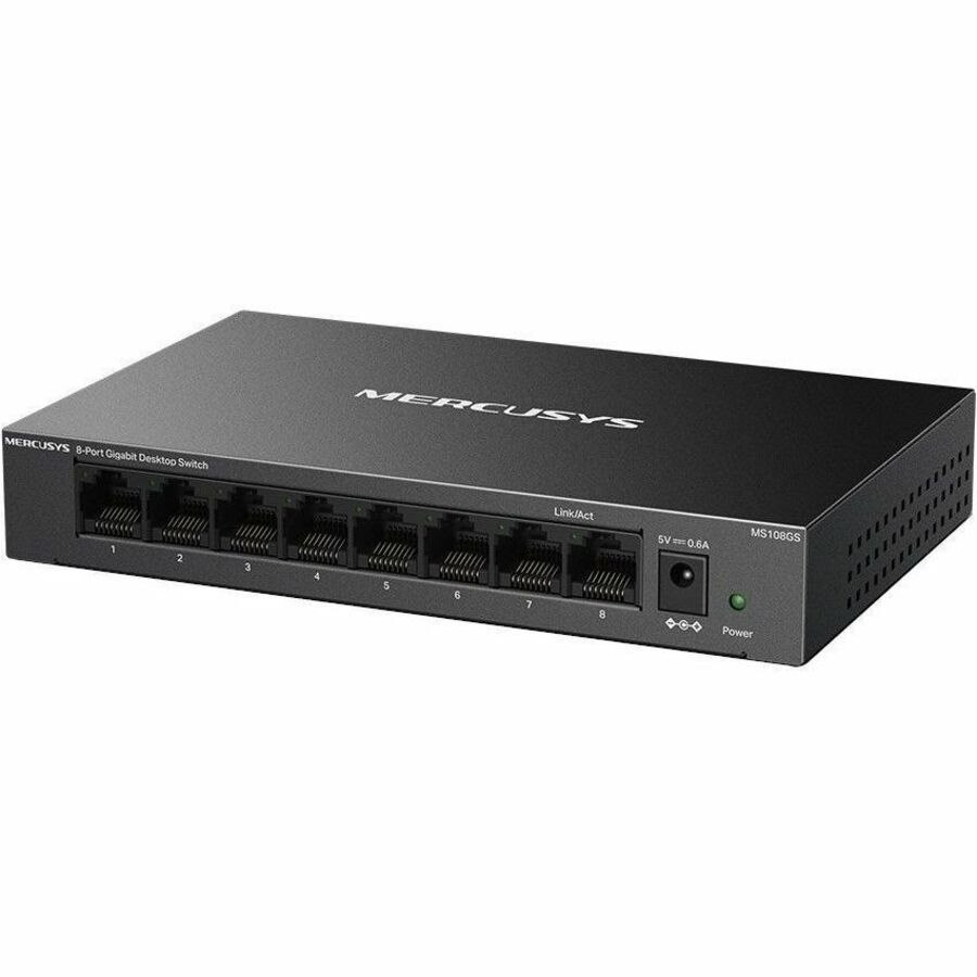 Mercusys MS108GS 8 Ports Ethernet Switch - Gigabit Ethernet - 10/100/1000Base-T