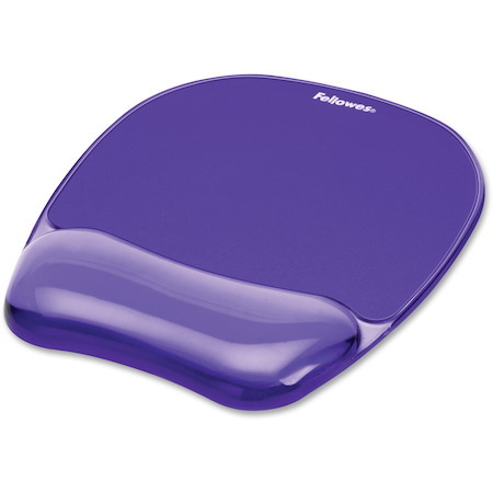 Fellowes® Crystals™ Gel Mouse Pad with Wrist Rest - Purple (91441)