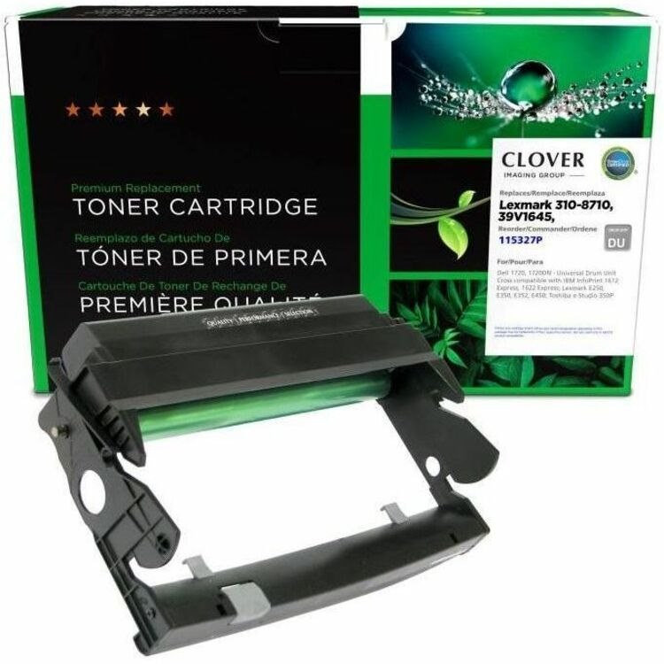 Clover Imaging Remanufactured Universal Drum Unit for Lexmark E250/E350/E352/E450, Dell 1720/1720DN, IBM 1612, Toshiba e-Studio 350P