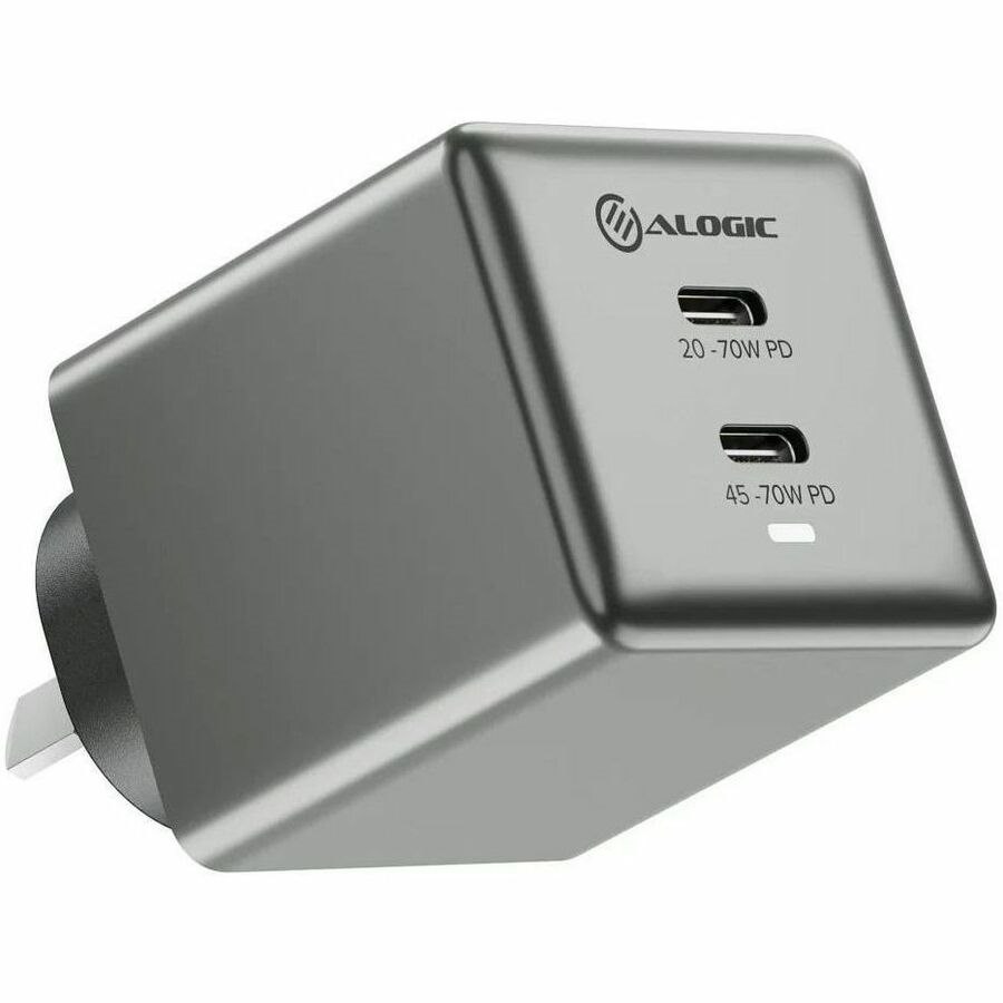 Alogic Rapid Power 70W Cube GaN Charger - Dual USB-C