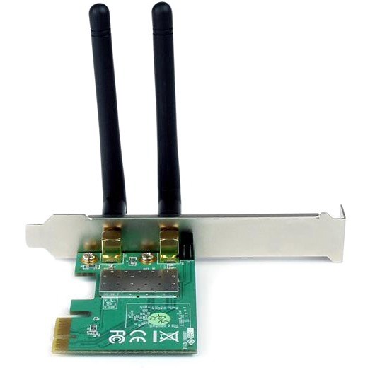 StarTech.com PCI Express Wireless N Adapter - 300 Mbps PCIe 802.11 b/g/n Network Adapter Card - 2T2R 2.2 dBi