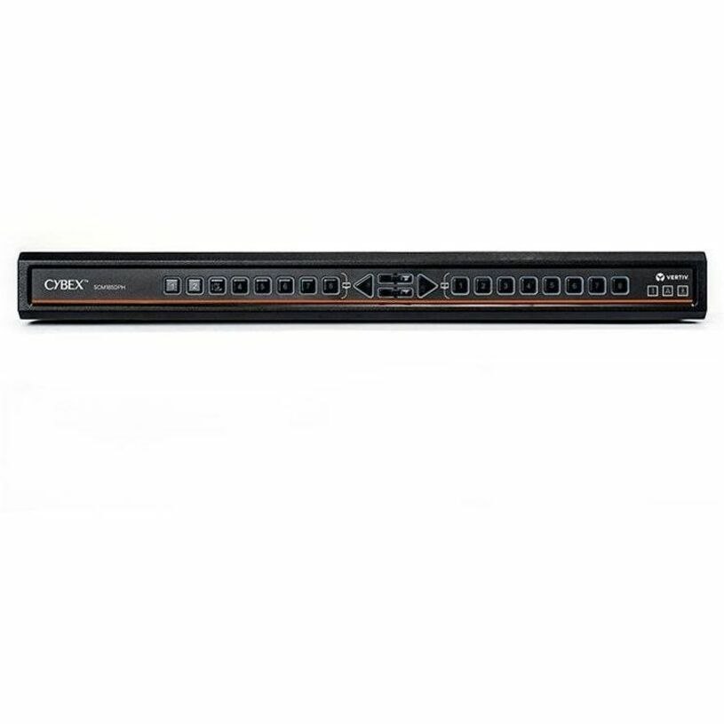 Vertiv Avocent Cybex Secure Desktop KVM Switch, 8 Port, Common Access Card, Touch Screen Support, NIAP Version 4.0, TAA Compliant (SCM185DPH-400)