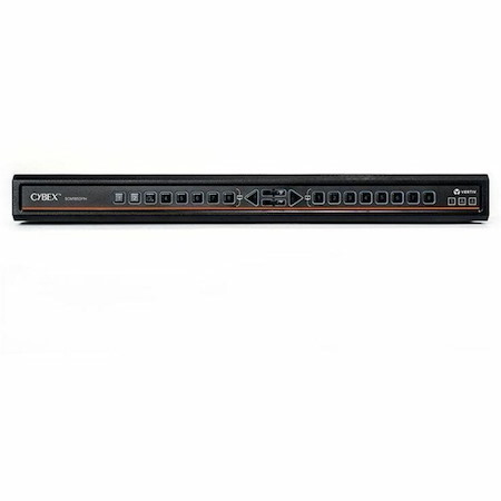 Vertiv Avocent Cybex Secure Desktop KVM Switch, 8 Port, Common Access Card, Touch Screen Support, NIAP Version 4.0, TAA Compliant (SCM185DPH-400)