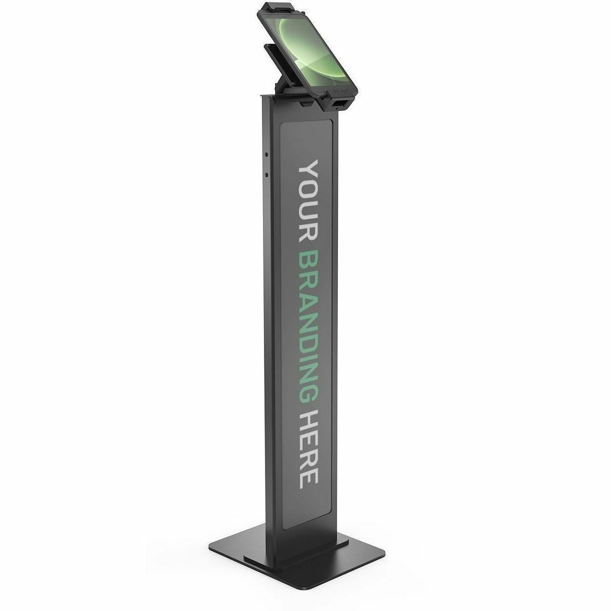 Universal Tablet Cling Extreme, Brandable Floor Stand - Black