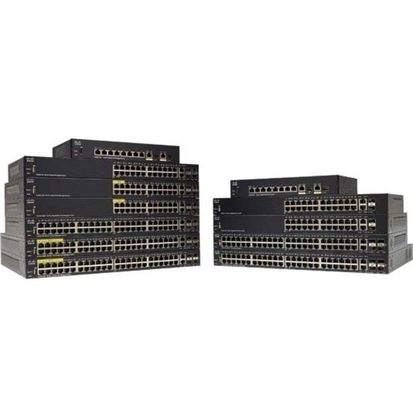 Cisco 350 SG350-28MP 26 Ports Manageable Layer 3 Switch - Gigabit Ethernet - 1000Base-T, 1000Base-X