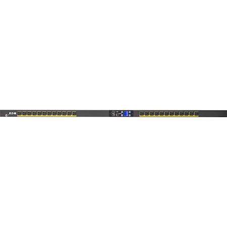 Eaton Metered Input rack PDU, 0U, 5-15P input, 1.44 kW max, 120V, 12A, 10 ft cord, Single-phase, Outlets: (24) 5-15R
