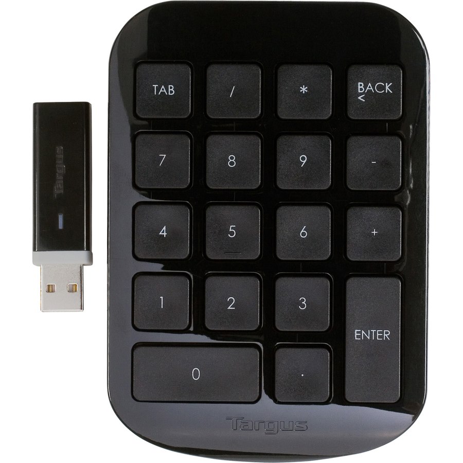 Targus Keypad - Wireless Connectivity - USB Interface - Black