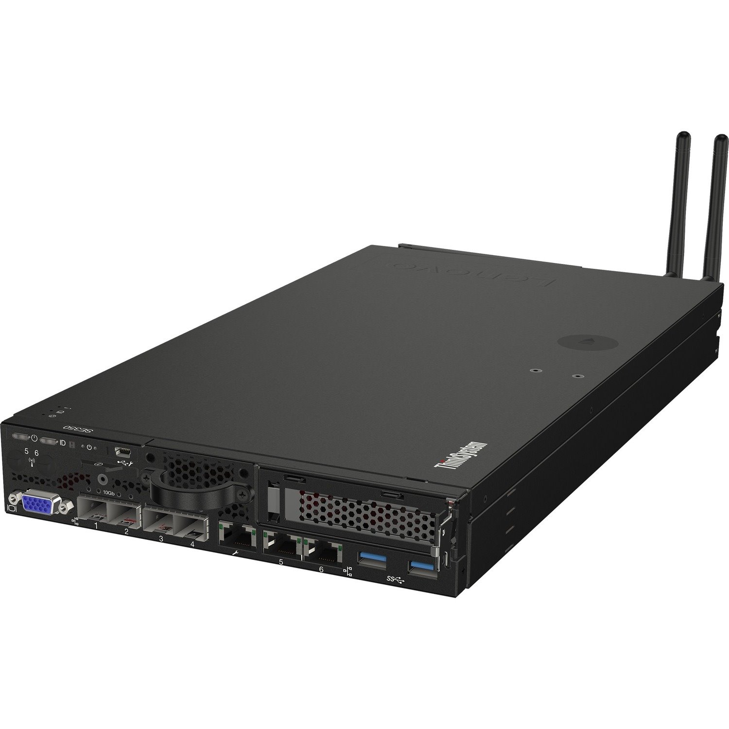 Lenovo ThinkSystem SE350 7D1XA01BEA 1U Rack Server - 1 Xeon D-2143IT 2.20 GHz - 32 GB RAM - 480 GB SSD - (1 x 480GB) SSD Configuration - Serial ATA/600 Controller