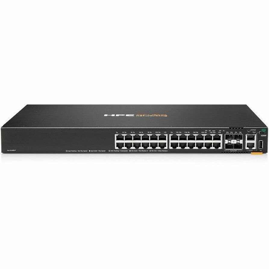 HPE CX 6200 CX 6200F 24 Ports Manageable Ethernet Switch - Gigabit Ethernet - 10/100/1000Base-T, 1000Base-X