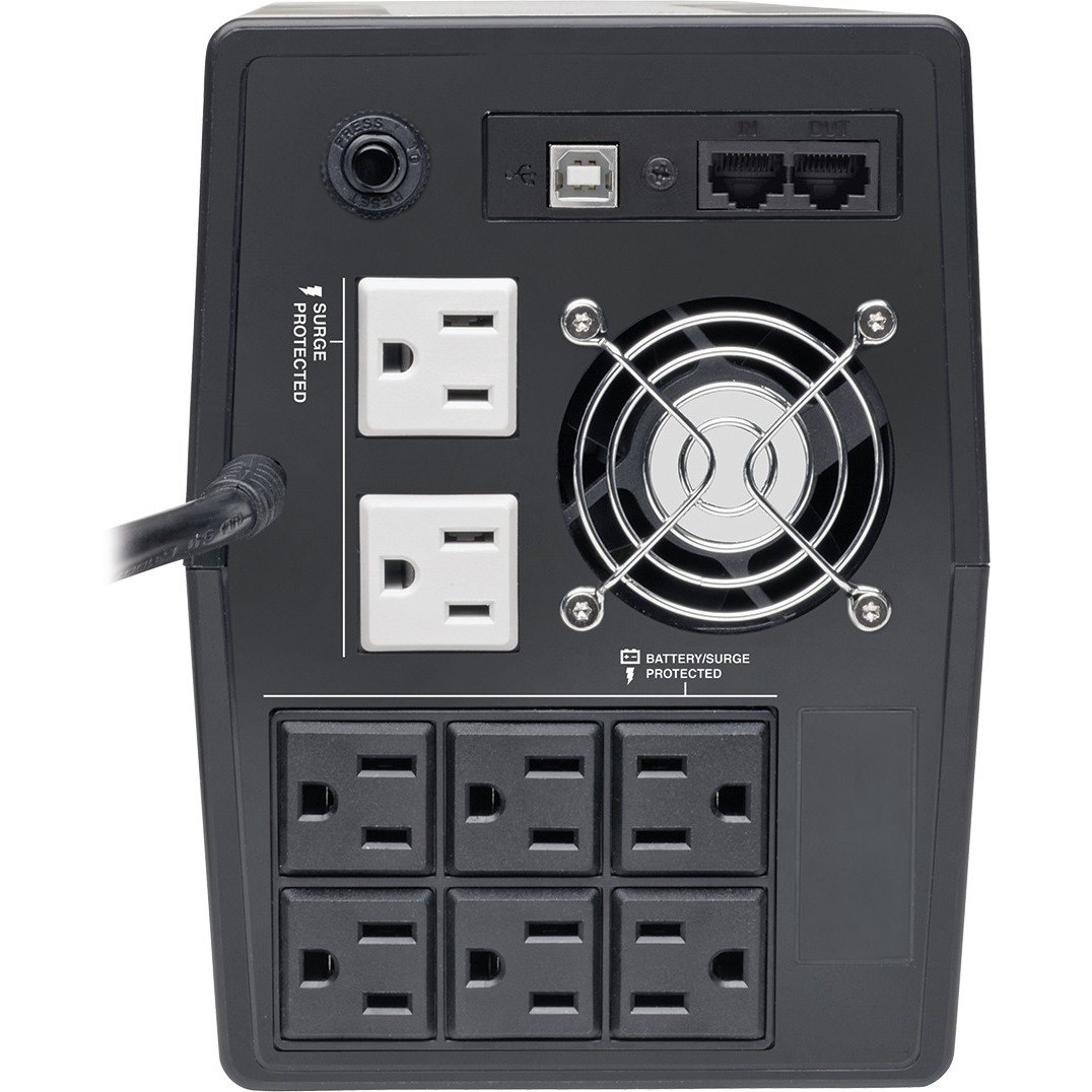 Tripp Lite by Eaton 1200VA 600W Line-Interactive UPS with 8 Outlets - AVR, 120V, 50/60 Hz, LCD, USB, Tower