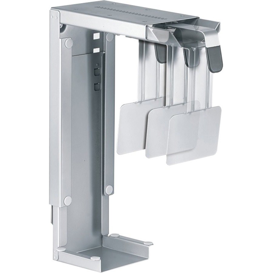 Newstar Under Desk & On-Wall PC Mount (Suitable PC Dimensions - Height: 30-53 cm / Width: 8-22 cm) - Silver