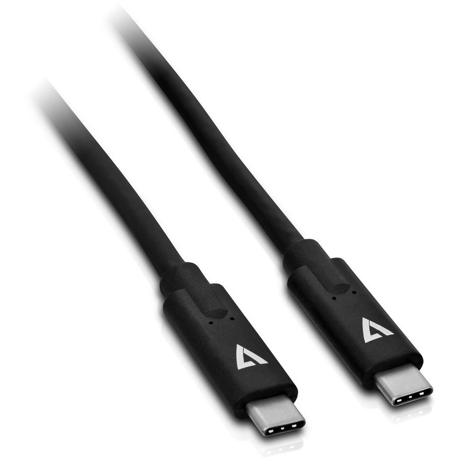 V7 USB-C Male to USB-C Male Cable USB 3.2 Gen2 10 Gbps 5A 1m/3.3ft Black