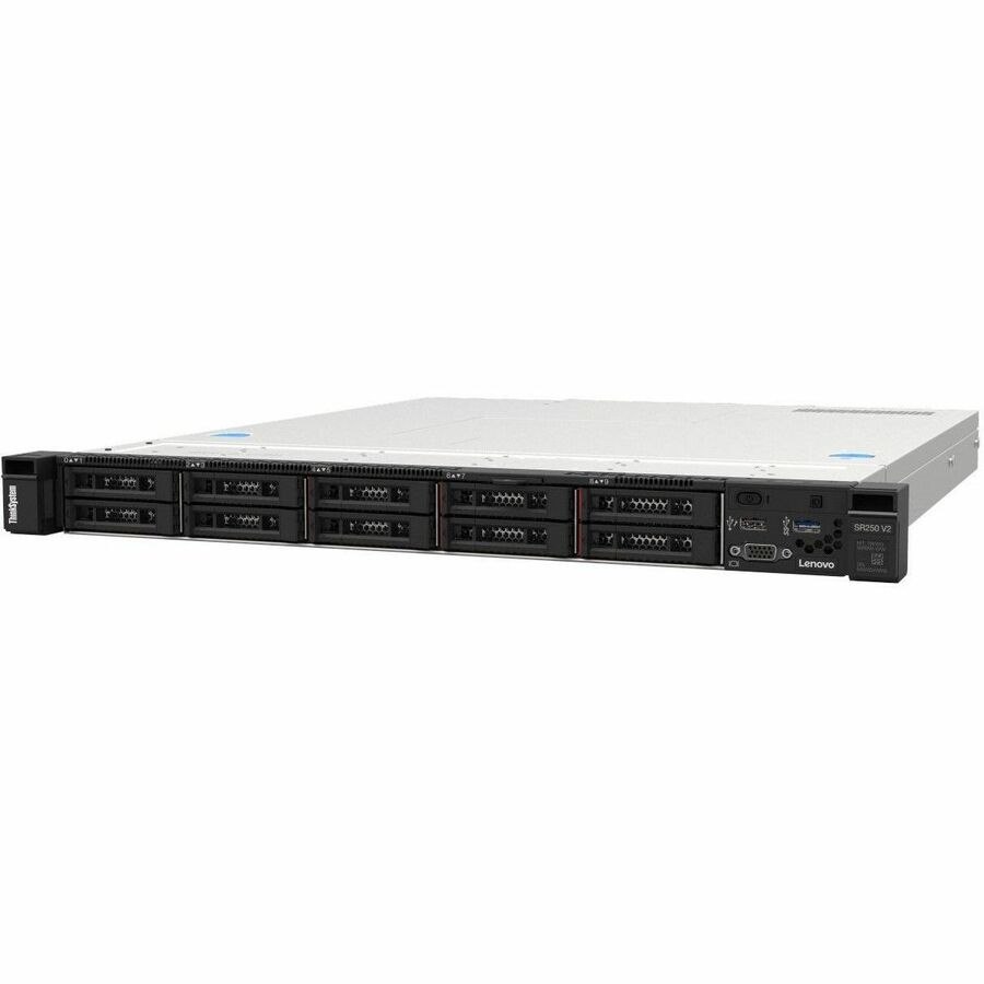 Lenovo ThinkSystem SR250 V3 7DCL1000NA 1U Rack Server - 1 x Intel Xeon E-2478 2.8 GHz - 32 GB RAM - 3.84 TB SSD - (3 x 960GB, 2 x 480GB) SSD Configuration - Serial ATA Controller - Pre-Configured