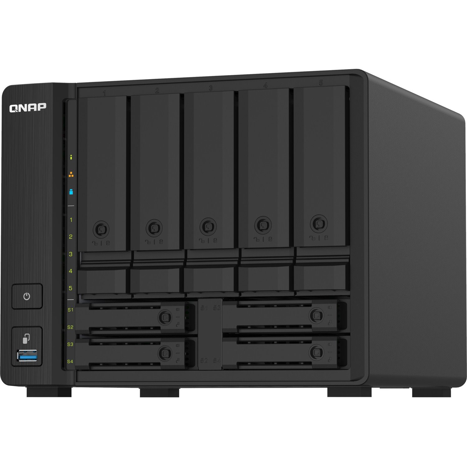 QNAP Compact 9-bay NAS with 10GbE SFP+ and 2.5GbE for Smoother File Applications