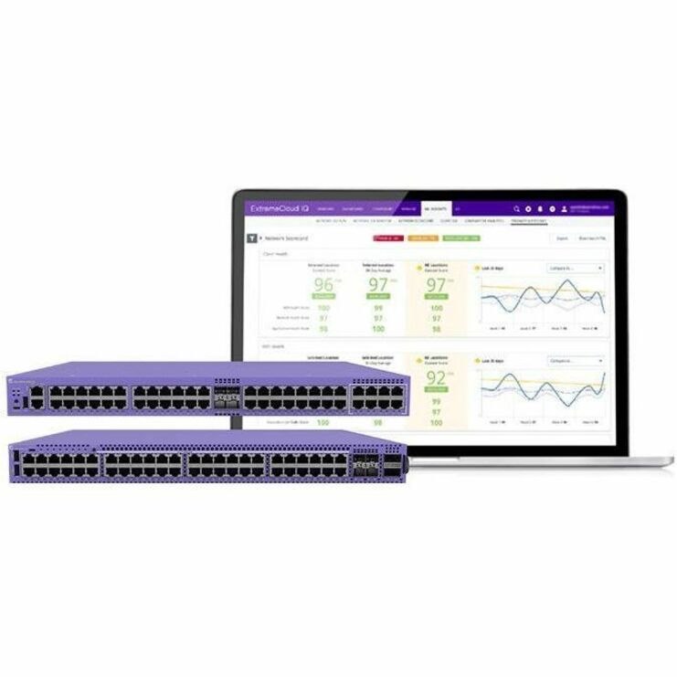 Extreme Networks 4000 4120-48MW-4Y 48 Ports Manageable Ethernet Switch - 2.5 Gigabit Ethernet, 25 Gigabit Ethernet, 100 Gigabit Ethernet - 2.5GBase-T, 25GBase-X, 100GBase-X