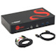 SIIG 2 Port 4K 60Hz DisplayPort 1.2 KVM Switch with USB 3.0 and Multi-Media ports