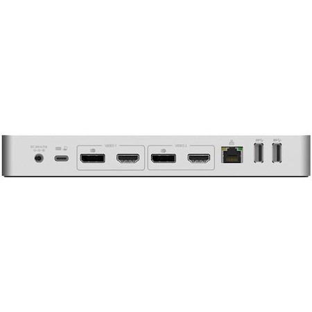 StarTech.com Universal Laptop Docking Station, Hybrid USB-C & USB-A Dock, Dual 4K DP & HDMI, 60W PD, Mac / Windows / Chrome OS, GbE
