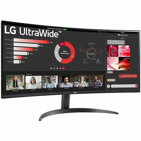 LG Ultrawide 34WR50QK-B 34" Class UWQHD LED Monitor - 21:9