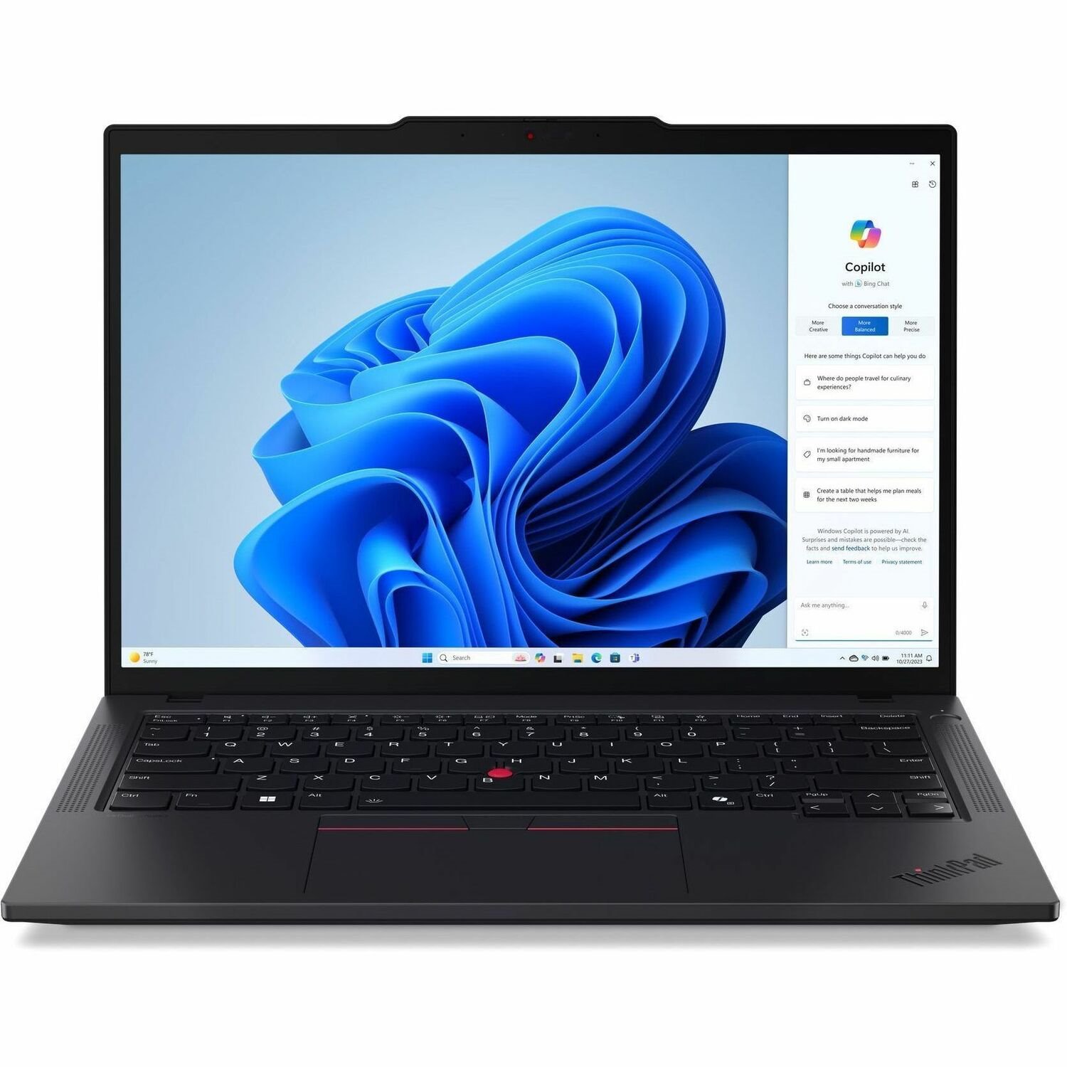 LENOVO DCG SOURCING ThinkPad T14 Gen 5 21MMS06H00 14" Touchscreen Notebook - WUXGA - 60 Hz - Intel Core Ultra 7 165U - vPro Technology - 64 GB - 1 TB SSD - English (US) Keyboard - Black