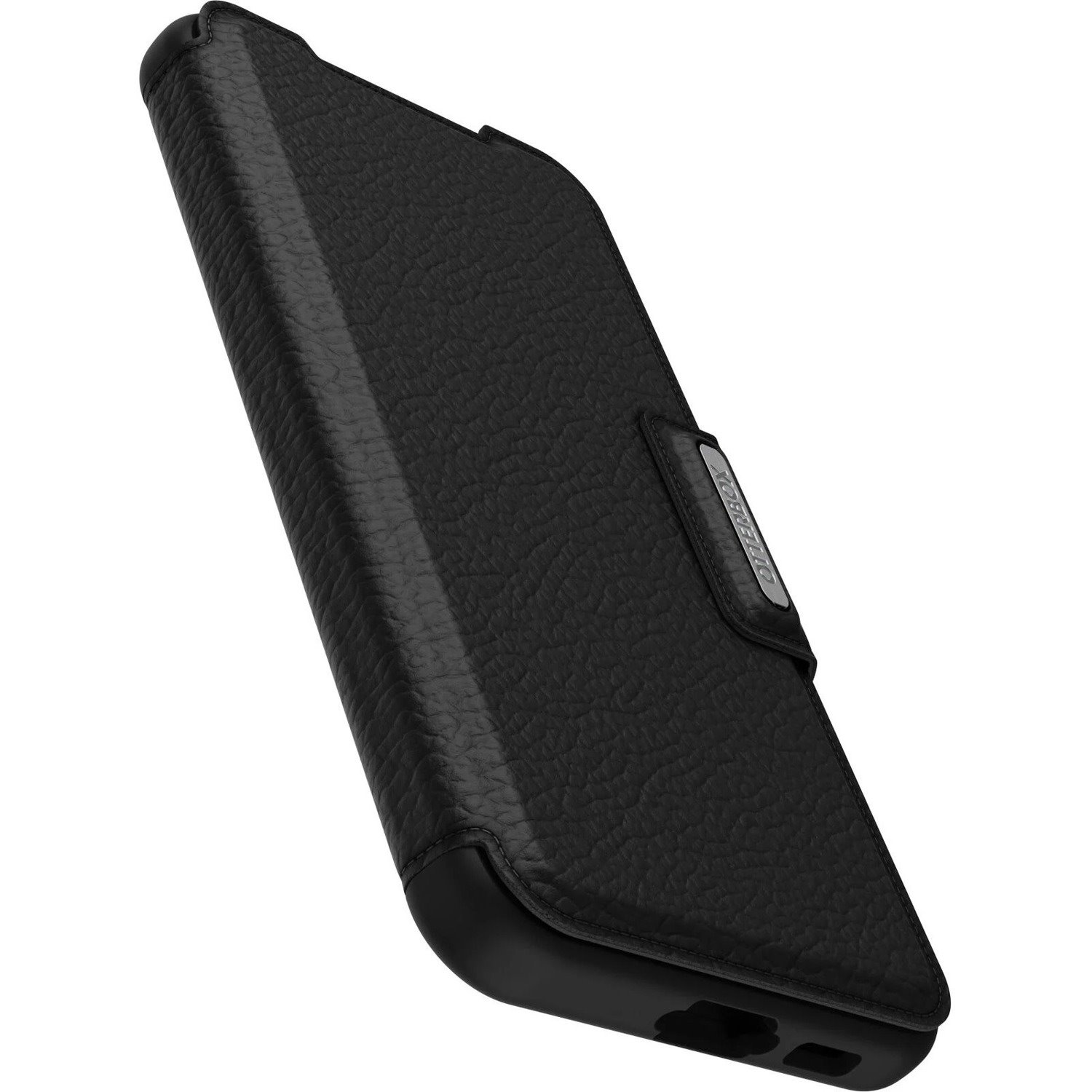 OtterBox Strada Carrying Case (Folio) Samsung Galaxy S23+ Smartphone - Shadow (Black)