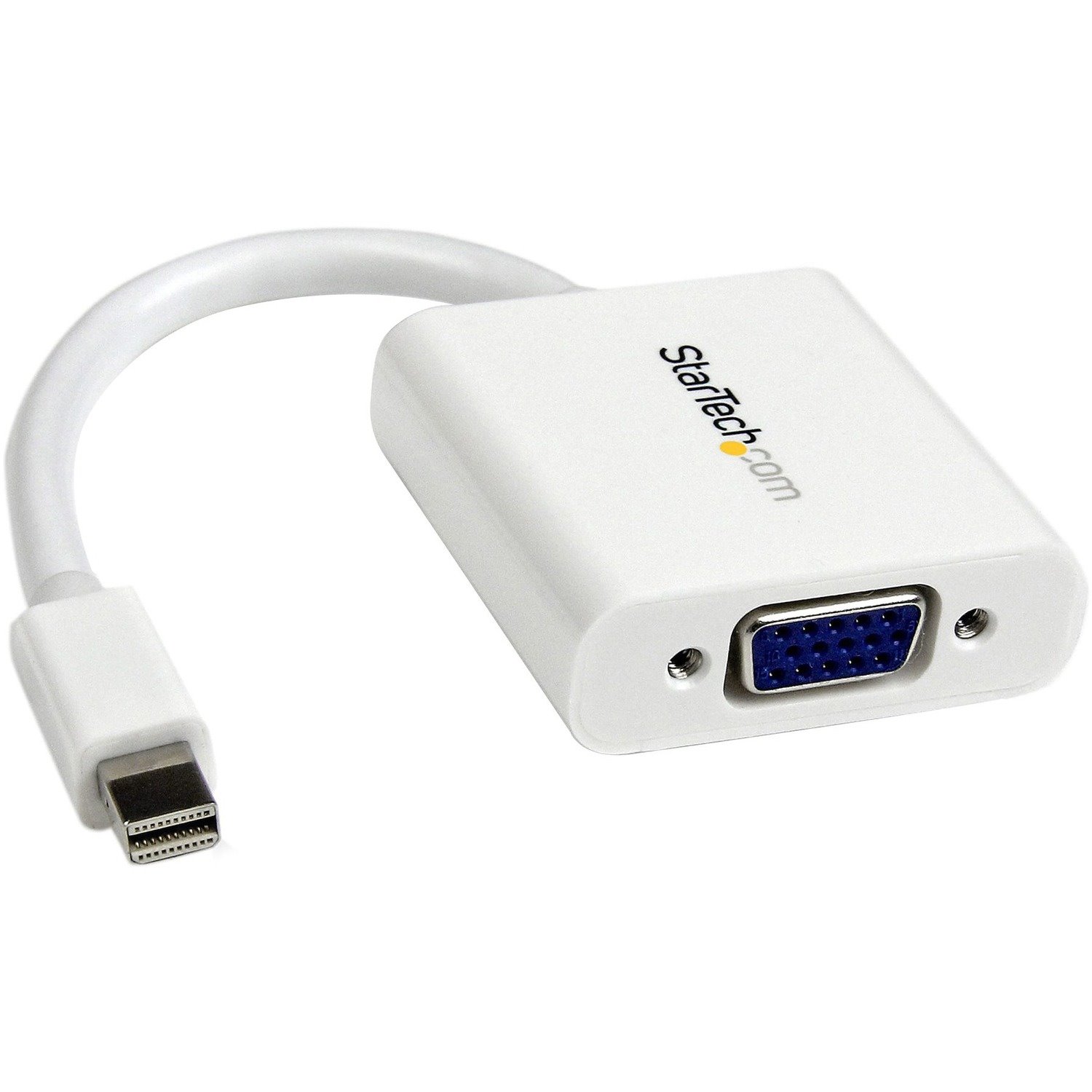 StarTech.com Mini DisplayPort to VGA Adapter, Active Mini DP to VGA Converter, 1080p Video, mDP 1.2 to VGA Monitor/Display Adapter Dongle