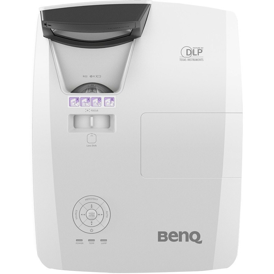 BenQ MW855UST+ 3D Ready Ultra Short Throw DLP Projector - 16:10 - White