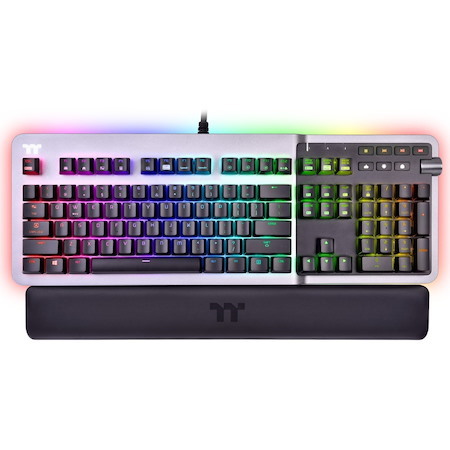 Thermaltake ARGENT K5 RGB Gaming Keyboard Cherry MX Speed Silver
