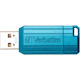 Verbatim PinStripe 16 GB USB 2.0 Flash Drive - Caribbean Blue