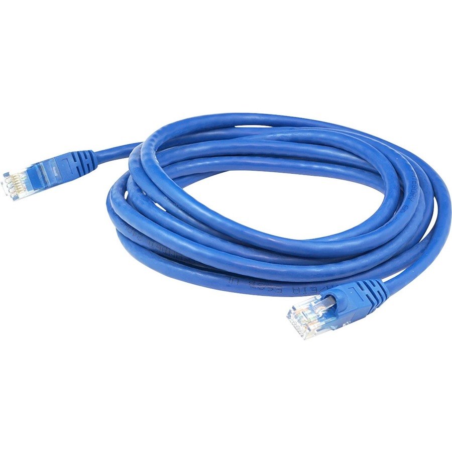 AddOn 10-Pieces of 5ft Blue CAT 6A PVC Ethernet Cables Snagless Bubble Boot RJ-45 M/M