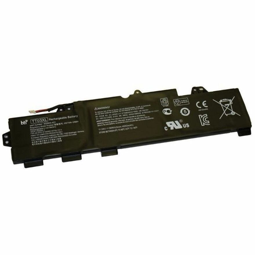 BTI 933322-855-BTI 3-CELL 11.55V LI-ION BATTERY FOR HP ELITEBOOK 755 G5, 850 G5, 850 G6, ZBOOK 15U G5, 15U G6