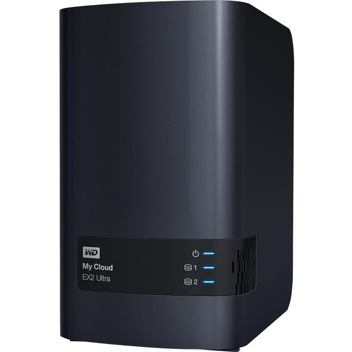 WD My Cloud EX2 Ultra WDBVBZ0000NCH-SESN 2 x Total Bays SAN/NAS Storage System - Marvell Armada 385 385 Dual-core (2 Core) 1.30 GHz - 1 GB RAM - DDR3 SDRAM Desktop