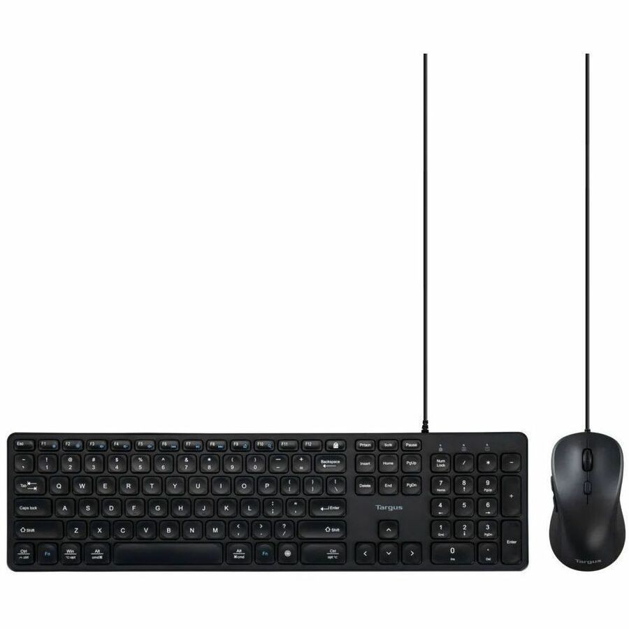 Targus&reg; Full-Size Wired EcoSmart&reg; Keyboard & Mouse Combo
