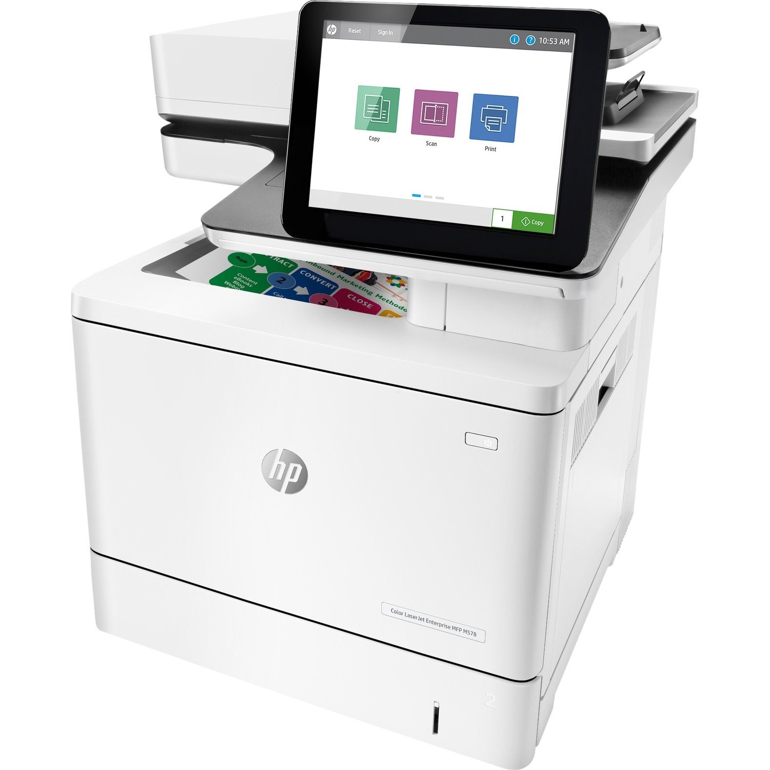 HP LaserJet Enterprise M578dn Laser Multifunction Printer - Colour