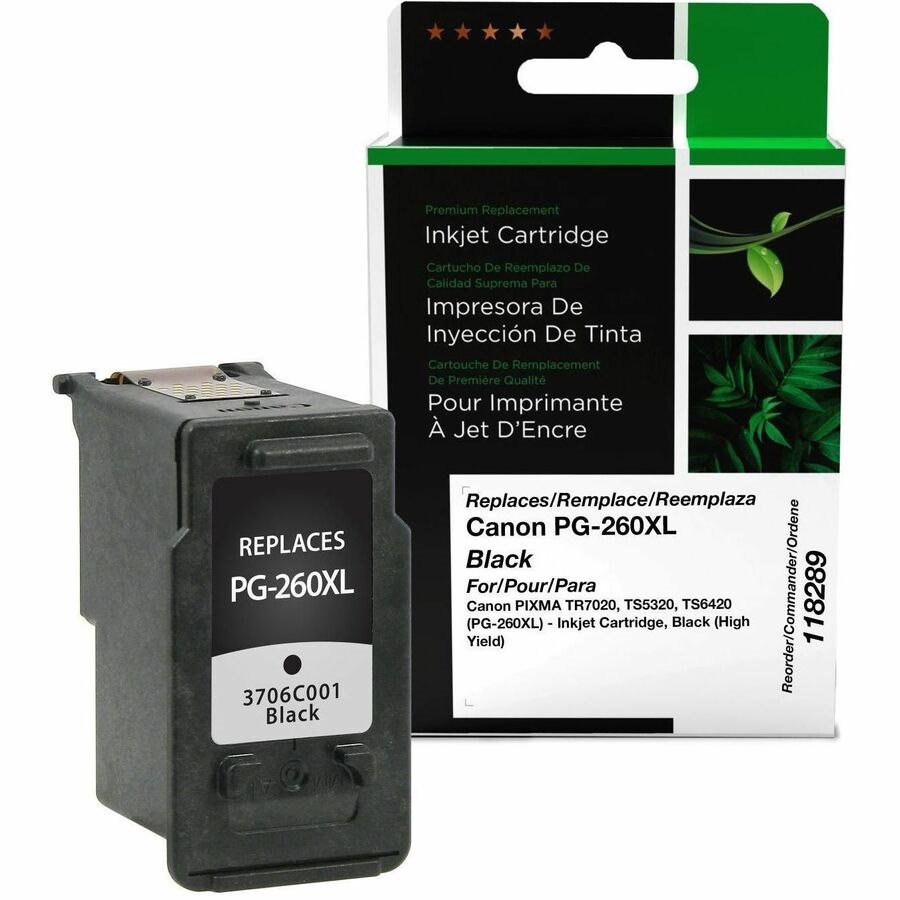Clover Imaging Remanufactured High Yield Black Ink Cartridge for Canon PG-260XL (3706C001)