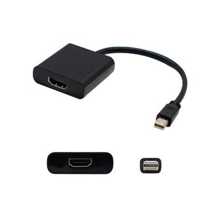 AddOn Microsoft® R7X-00018 Compatible Mini-DisplayPort 1.1 Male to VGA Female Black Adapter Which Supports Intel® Thunderbolt For Resolution Up to 1920x1200 (WUXGA)