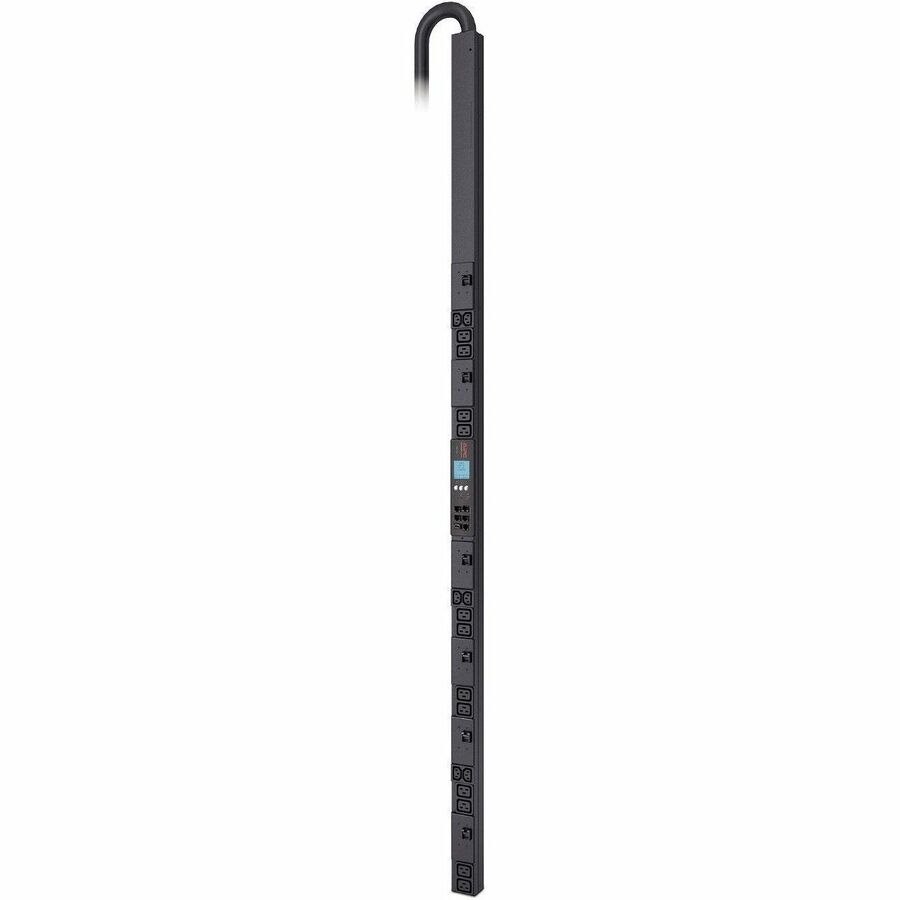 APC NetShelter Rack PDU, Metered, 0U, 17.3kW 208V 3-phase 60A, (6) C13 and (12) C19 outlets [TAA]