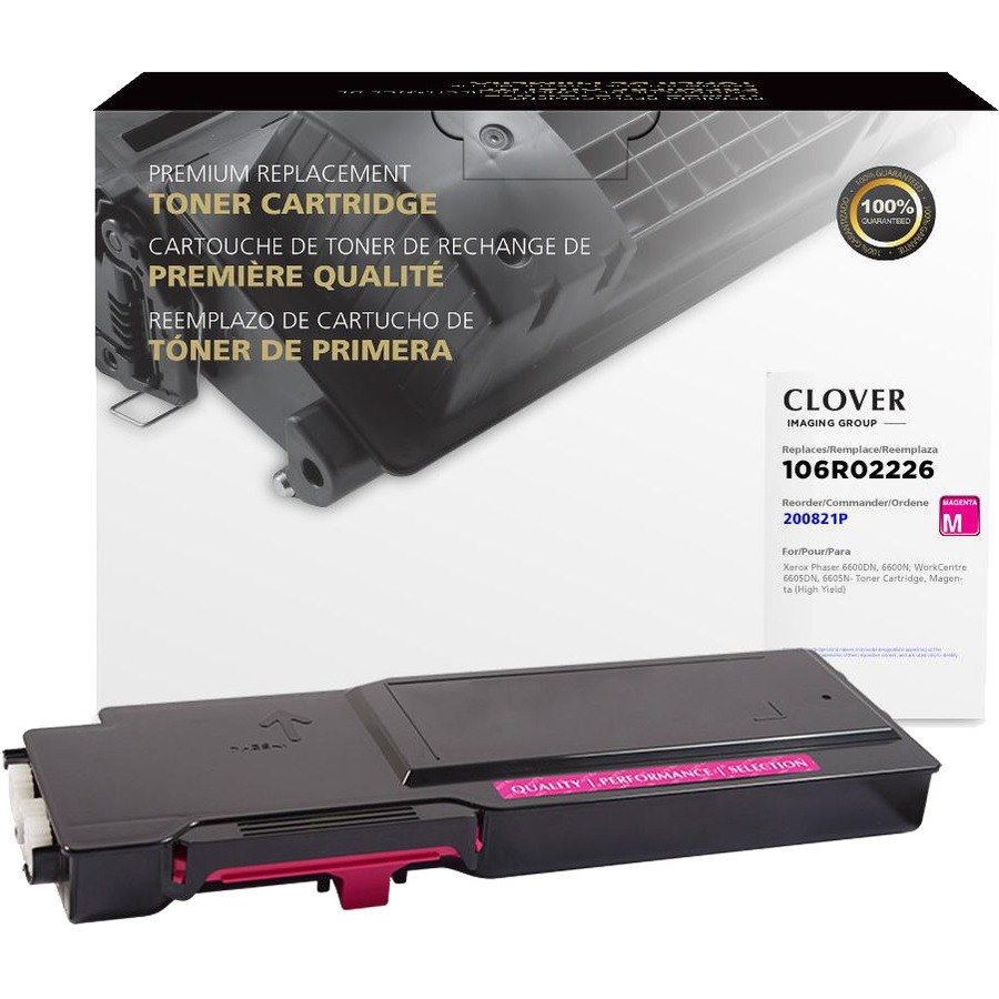 Clover Imaging Remanufactured High Yield Magenta Toner Cartridge for Xerox 106R02226
