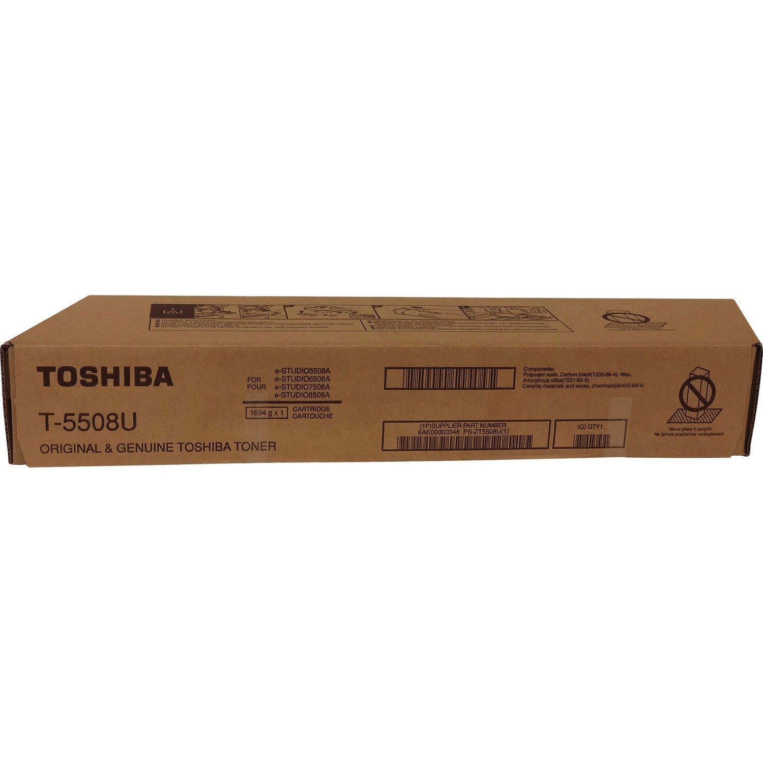 Toshiba Original Laser Toner Cartridge - Black - 1 Each