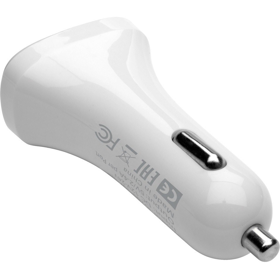 Eaton Tripp Lite Series Dual-Port USB Car Charger for Tablets and Cell Phones, 5V 4.8A (24W)