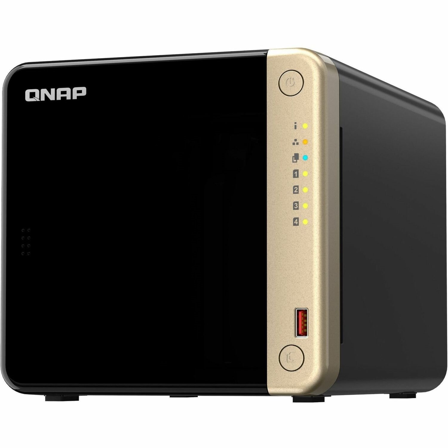 QNAP Turbo NAS TS-464-8G 4 x Total Bays SAN/NAS Storage System - 4 GB Flash Memory Capacity - Intel Celeron N5095 Quad-core (4 Core) - 8 GB RAM - DDR4 SDRAM Tower