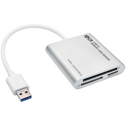 Eaton Tripp Lite Series USB 3.0 SuperSpeed Multi-Drive Memory Card Reader/Writer, Aluminum Case