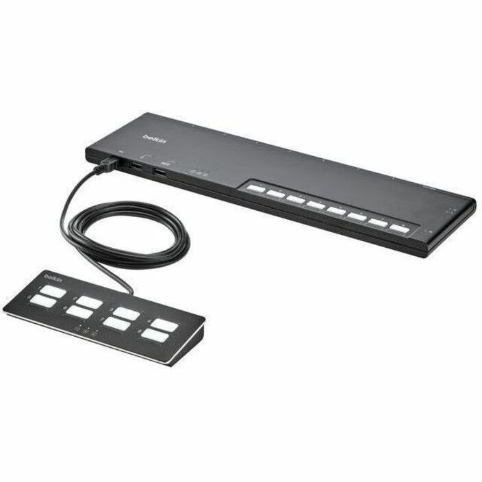 Belkin 8-Port Single Head Base Modular Secure KVM Switch PP4.0 W/Remote